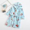 Albornoz infantil otoño e invierno Nuevo pijama infantil de franela para niños y niñas niños polar coral doble cara ropa de hogar polar