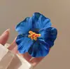 Pinza de Garra Floral Dulce Atmósfera Súper Hada para Mujer Estilo Vacaciones en la Playa Adorno para el Cabello Pasador Pinza Lateral Flor en el Cabello Accesorios para el Cabello