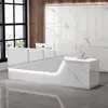 Balcão de Bar Caixa Balcão de Recepção Loja Moderna Salão de Beleza Balcão Supermercado Minimalista Canto Curvo Novo Luxo Leve