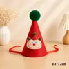 Gorro de Cumpleaños de Peluche de Dibujos Animados para Niños Decoración de Fiesta Adorable Gorro con Pompón en Forma de Animal Accesorios para Fotos de Primer Cumpleaños