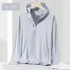 Jaqueta esportiva de pele nova para verão, ao ar livre, para mulheres, roupa com proteção solar, proteção UV, leve, estilo casal, jaqueta respirável para homens