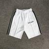 Pantalones Cortos Casuales de Verano de Moda con Rayas de Ángel y Bloques de Color, Fabricante de Comercio Exterior Transfronterizo, Venta al por Mayor, Pantalones Deportivos en Stock