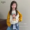 Sudadera para Niñas YOJIA 2026 Otoño Nueva Manga Raglán Infantil Dibujos Animados Jersey Manga Larga