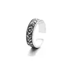 Anillo de Flor de Rosa de Diseño Original para Mujer, Estilo Vintage con un Toque de Lujo, Anillo Floral para Dedo Índice, Anillo Abierto de Imitación de Plata Tailandesa