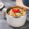 Tazón de fideos instantáneos de acero inoxidable 304 con tapa, puede filtrar comida rápida, taza para dormitorio de estudiantes, portátil, gran capacidad, regalo al por mayor