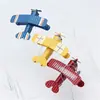 Menino Menina Bebê Avião Retrô Piloto Decoração de Bolo de Aniversário Ornamento Cena Decoração de Bolo Plug-in