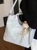 Bolsa Saco Casual Grande Capacidade Cor Sólida Simples Moda Verão 2025 para Mulheres Bolsa de Ombro Transversal Elegante de Alto Valor