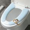 Almofada de vaso sanitário à prova d'água pegajosa Pasta de vaso sanitário de alça de desenho animado Four Seasons Universal Washing Electrostatic Adsorption Toilet Paste Fabricante