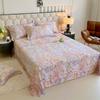Venta al por mayor del fabricante Sábana de algodón puro cepillado estampada Pieza única Sábana de cama estampada acolchada engrosada Textiles para el hogar Nantong