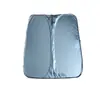 Protetor Solar para Para-brisa de Carro, Protetor Solar Duplo Círculo Prata Titânio para Janela Dianteira, Protetor Solar Dobrável com Bloqueio UV e Isolamento Térmico para Resfriamento no Verão