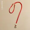 Cordão Ajustável Dourado para Pingente, Pingente de Buda de Jade Cristalino, Cordão para Pingente de Âmbar para Homens e Mulheres