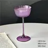 Copo Alto Criativo e de Alta Qualidade Roxo para Uso Doméstico, Taça de Champanhe para Coquetéis para Mulheres, com um Design Lindo