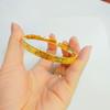 Vietnam arena oro hielo roto pulsera anillo traje mujeres imitación oro hielo hielo apertura pulsera anillo suministro al por mayor