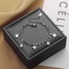Pulsera de acero de titanio para todo el cuerpo hip hop ocho Mans estrella para mujer verano ins nicho diseño lujo ligero transfronterizo superventas joyería que no se desvanece