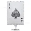 Cartas de Póker de Dólar Nuevo Transfronterizo Forma Roja y Negra Globos de Papel de Aluminio Decoración de Fiesta de Ambiente Accesorios para Fotos