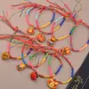 Pulseras de Hilo Rojo y Hilo de Colores para el Festival del Bote del Dragón, Nuevas Pulseras Tejidas a Mano Estilo Chino, Adornos con Forma de Zongzi, Pequeños Regalos Estilo Chino