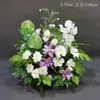 Arreglos Florales de Boda Estilo Bosque, Macetas Colgantes, Flores de Seda, Decoraciones de Pasillo, Decoraciones para la Ceremonia de Entrega del Coche de Boda, Escaparates, Plantas Verdes