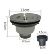 Fregadero de Cocina Escurridor de Acero Inoxidable Tina para Lavar Platos Escurridor Juego de Tubería de Desagüe Tapón de Fugas Tubería de Desagüe