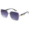 Nuevas gafas de sol sin montura para hombre, estilo europeo y americano, metal hueco, cuadrado transfronterizo, personalidad y2g, gafas de sol al por mayor para mujer, al por mayor