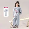 Tutu Elefantito Ropa Infantil Sudadera para Niñas 2026 Primavera Nuevo Conjunto Cómodo Conjunto de Dos Piezas Top y Pantalones para Niños