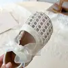 Zapatos de Princesa para Niñas 2026 Primavera y Otoño Nuevo Estilo Malla con Lazo Planos Estilo Coreano Bebé Suela Suave Zapatos de Piel