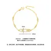 Conjunto de pulsera de nariz y pendientes de tres diamantes microincrustados chapados en oro vietnamita, conjunto de tres diamantes con cierre ovalado chapado en oro K para mujer, joyería de lujo ligero