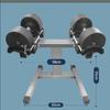 Halteres domésticos ajustáveis 32kg libras equipamento de fitness um segundo peso ajustável automático rápido 24 halteres incrementais