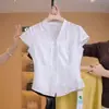 Camisa de Verano 2026 con Nuevo Diseño, Cuello en V, Sin Mangas para Mujer, Moderna y Elegante, Ceñida a la Cintura, Adelgazante, Top Versátil