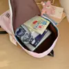 Mochila Rosa de Lunares Estilo Coreano Ins de Moda Estudiante Ligera Gran Capacidad Moda Versátil Bolsa Escolar para Campus