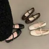 Zapatos Planos Mary Jane Bajos para Mujer Chuyuji Modelo Nuevo 2026, Adecuados para Faldas, Viajes al Trabajo, Zapatos Pequeños de Cuero, Zapatos de Noche