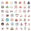 100 pegatinas nuevas de pastel de cumpleaños para Instagram pegatinas decorativas transfronterizas para equipaje coche cuaderno pegatinas impermeables al por mayor