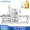 Máquina Automática de Tampar Servo de Alta Velocidade Zonesun com Elevador Tampa de Rosca Máquina de Tampar com Travamento de Quatro Rodas Xg441Rsl