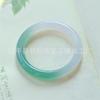 Pulsera de Calcedonia Mitad Montaña y Mitad Agua Ágata Brasileña Montaña Distante de Alta Gama Verde Aceite Pulsera Tintineante Pulsera de Jade Hielo
