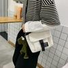 Desconto por atacado all-match ins estilo estudante versão coreana de Harajuku ulzzang pernas longas sapo lona pequena bolsa