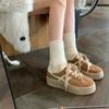 Tênis Esportivo Yuanlitong Estilo Doce com Solados Grossos, Tênis de Treino Alemães para Aumento de Altura, Sapatos Casuais Femininos, Novo Modelo 2024