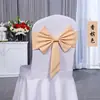 Funda Elástica Floral para Silla sin Atar con Lazo, Universal Engrosada para Hotel Banquete Boda