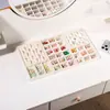 Caja de Almacenamiento de Joyería de Terciopelo, Bandeja para Joyería, Collares, Pendientes, Anillos, Cajón de Tocador, Almacenamiento con Compartimentos Integrados, A Prueba de Polvo