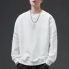 Sudadera de peso pesado 300g, cuello redondo, nuevo producto de otoño, corte holgado, engrosada, jersey de manga larga, prenda básica casual y versátil