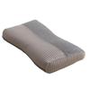 Travesseiro de algodão tricotado estéreo sem estampa estilo japonês, núcleo de travesseiro de pescoço respirável e absorvente de suor, removível e lavável, estilo de combinação de cores em lote