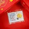 Año Nuevo del Caballo Modelo 999 Oro Puro Pegatina para Teléfono Móvil para Riqueza Instantánea y Dinero, con Adhesivo Posterior, Regalo Pequeño de 2 mg al por Mayor