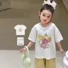 Ropa para Niños Weimu Camiseta de Manga Corta para Niñas Verano Delgada Casual Dibujos Animados Niña Pequeña Categoría de Ropa para Niños a Top para Bebé Niña