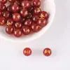 Doce Cuentas Redondas de Ágata del Zodiaco, Cuentas Sueltas de Ágata Roja, Colgantes, Cuentas Hechas a Mano, Accesorios para Manualidades