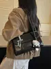 Moda Retro Bolso de Hombro Único Sobaco Comercio Transfronterizo Nueva Moda Alta Gama Cuero Aceitado Bolso de Mano para Desplazamiento Bolso Tote