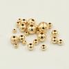 Cuentas Sueltas con Brillo Rellenas de Oro de 14 Quilates Americano Cuentas Espaciadoras Accesorios para Pulsera Collar DIY