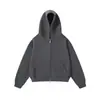 Moletom com Capuz Curto Solto Cor Sólida Retro Americano Outono 2026 Novo Yidao Vintage Pulôver Hoodie Casal