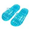 Pantuflas Casuales de Verano para Uso en Casa con Suela Transparente Hueca, Suela Suave de Masaje, Pantuflas de Baño y Ducha con Drenaje de Agua