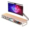 Soporte Elevado para Monitor de Computadora Estante de Almacenamiento con Cajón para Escritorio Soporte para Portátil de Oficina Estante Elevado