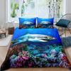 Funda nórdica de tiburón de aguas profundas juego de ropa de cama juego mundo submarino Funda nórdica Amazon