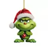 Nuevo colgante creativo de dibujos animados navideños transfronterizos del Grinch, adorno colgante acrílico para decoración de árbol de Navidad