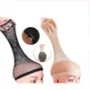 Directo de fábrica red para el cabello gorra de presión para mujer placa para el cabello peluca banda de silicona para el cabello alta elasticidad doble cabeza a través de tocado invisible